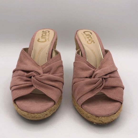 Circus Sam Edelman Bea Wedge Espadrilles in Cameo Pink Shoes size 8 - Picture 6 of 11